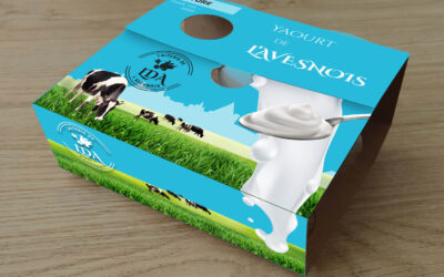 Création de Packaging de yaourt | La laiterie de l’Avesnois